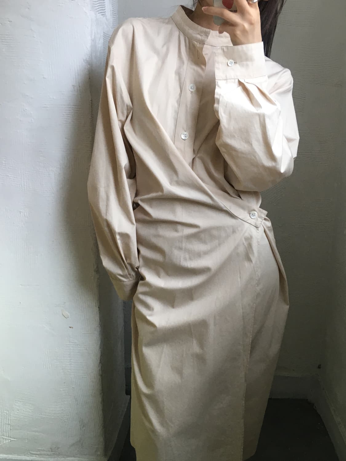 Lemaire 르메르 베이지 컬러 셔츠 원피스 상품이미지1