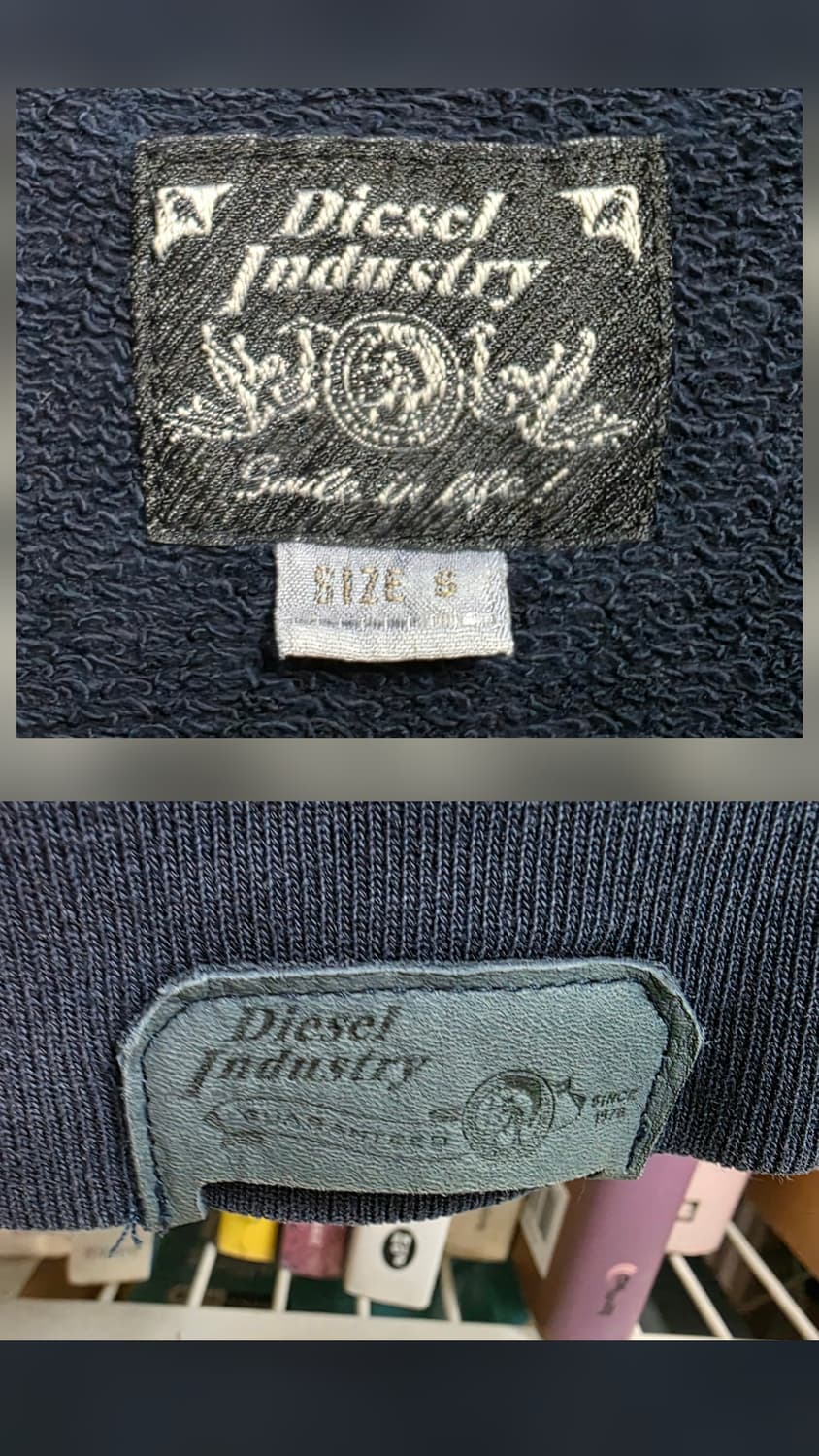 디젤 남성조끼 후드 베스트 S 스웻 워싱 슬리브리스 MN12 상품이미지2