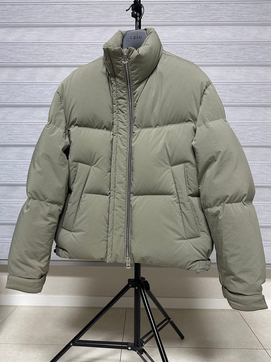 솔리드옴므 패딩 46 카키색 상품이미지1