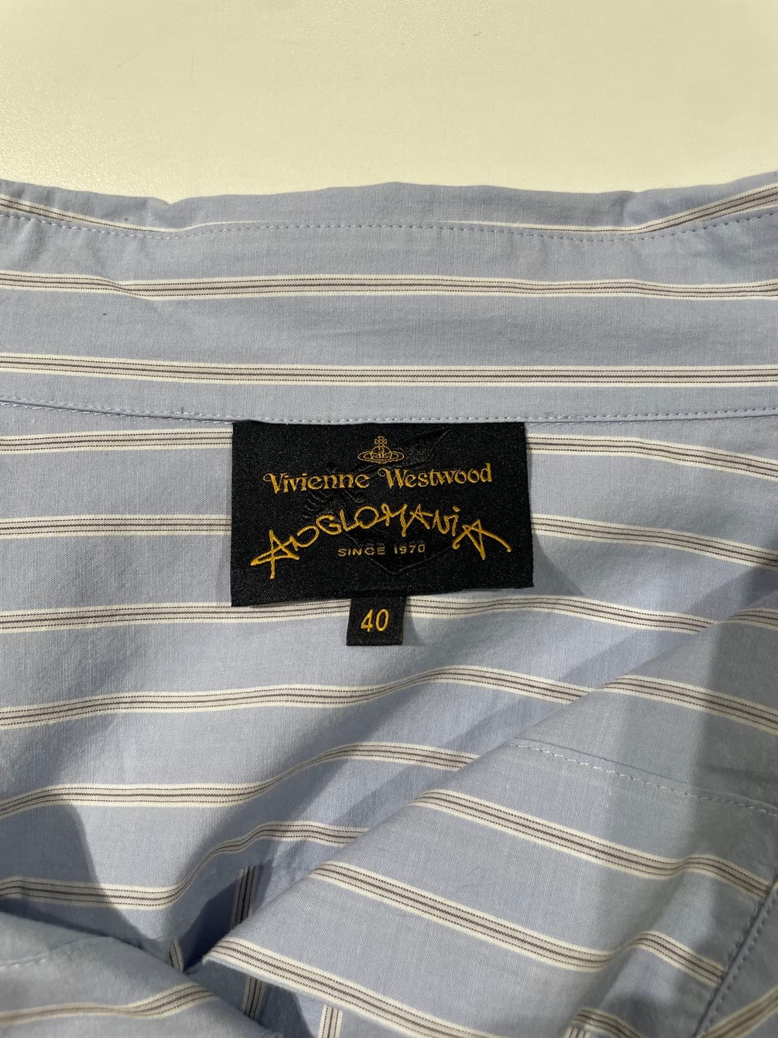 비비안 웨스트우드 앵글로마니아 22S/S 라이트 블루 orb 로고 스트라 상품이미지7