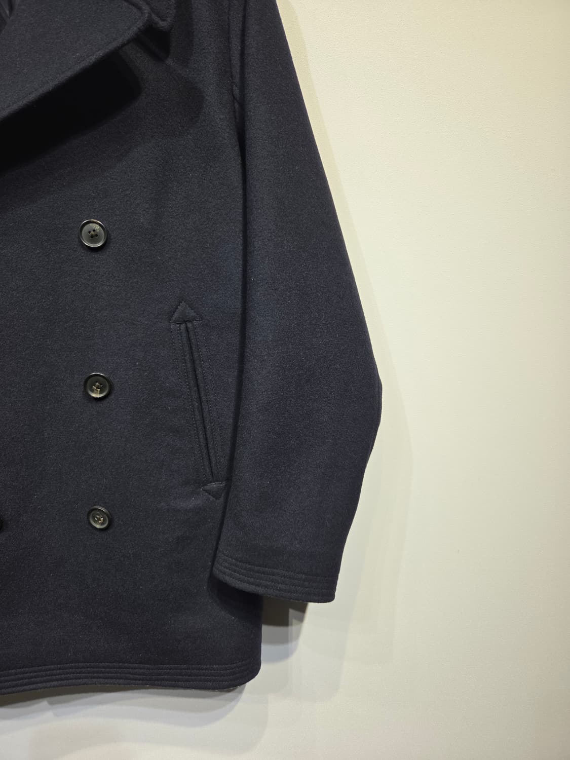 아베크롬비 앤 피치 이탈리안 패브릭 울 피코트 상품이미지5