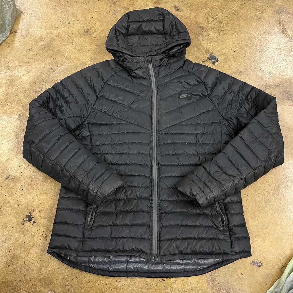 [정품/XXL] 나이키 블랙 후드 패딩 점퍼 b14 상품이미지2