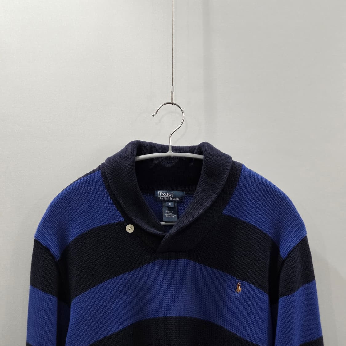 폴로랄프로렌 우먼 숄카라 스트라이프 니트 XL  상품이미지2