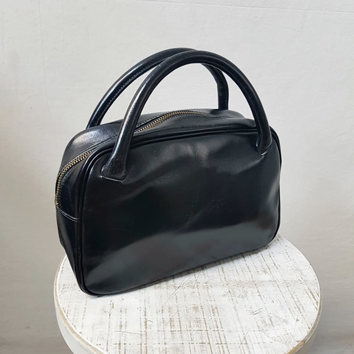 요시다 x 꼼데가르송 가죽 토트백 블랙 상품이미지3