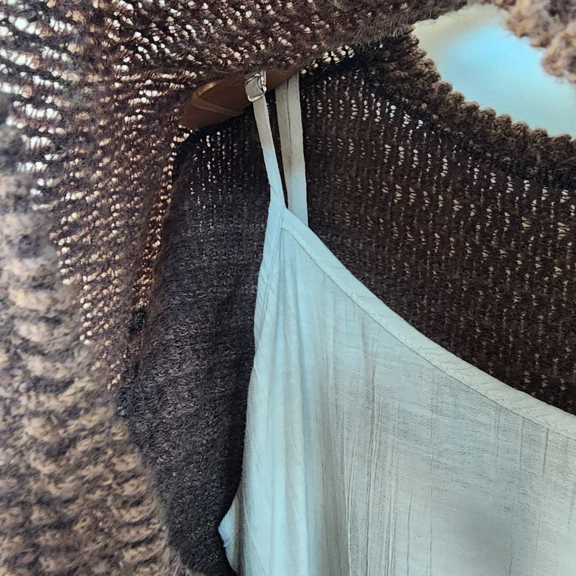 크롭 니트 가디건 롱 원피스 상품이미지6