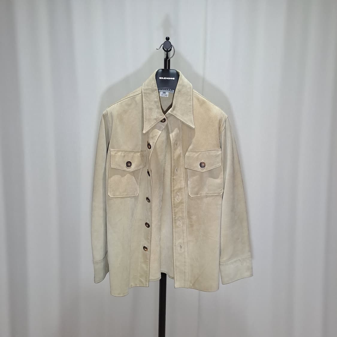 (택포) 메드 인 프랑스 REBELLE 스웨이드 아우터셔츠 M B744 상품이미지1