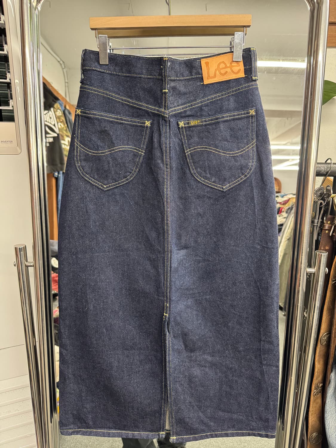 Lee 빈티지 데님 롱스커트 상품이미지3