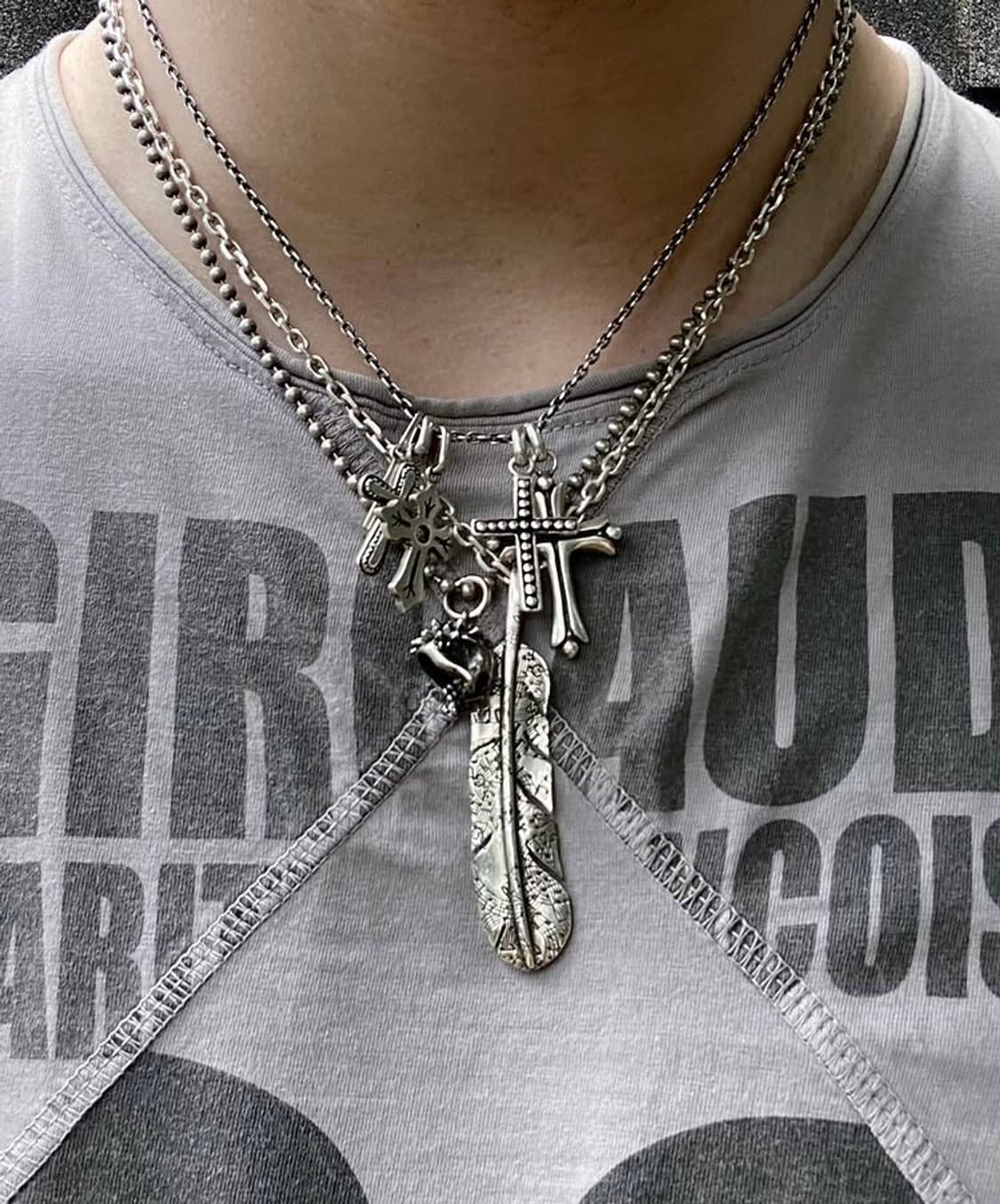 undercover 02aw multi cross chain 상품이미지4