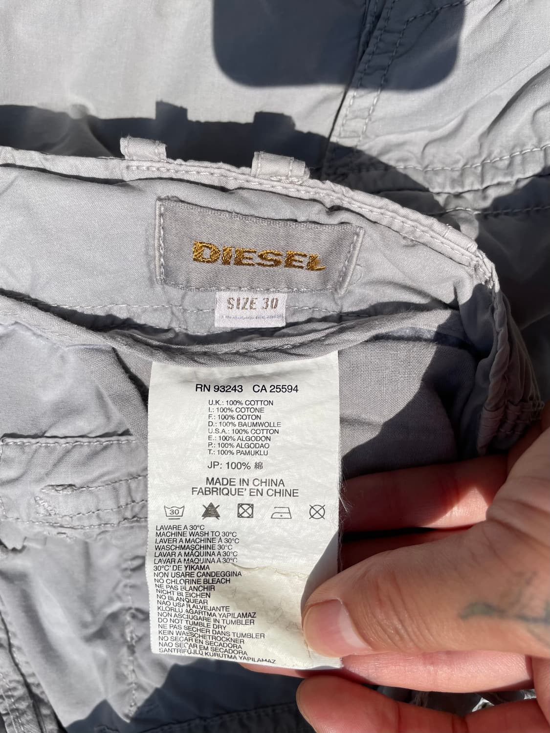 00s Diesel 디젤 멀티포켓 카고 반바지 상품이미지5