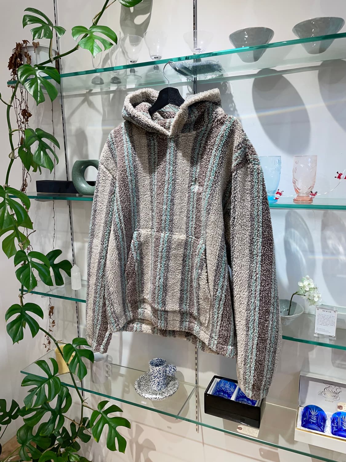 스투시 sherpa hoodie 상품이미지4