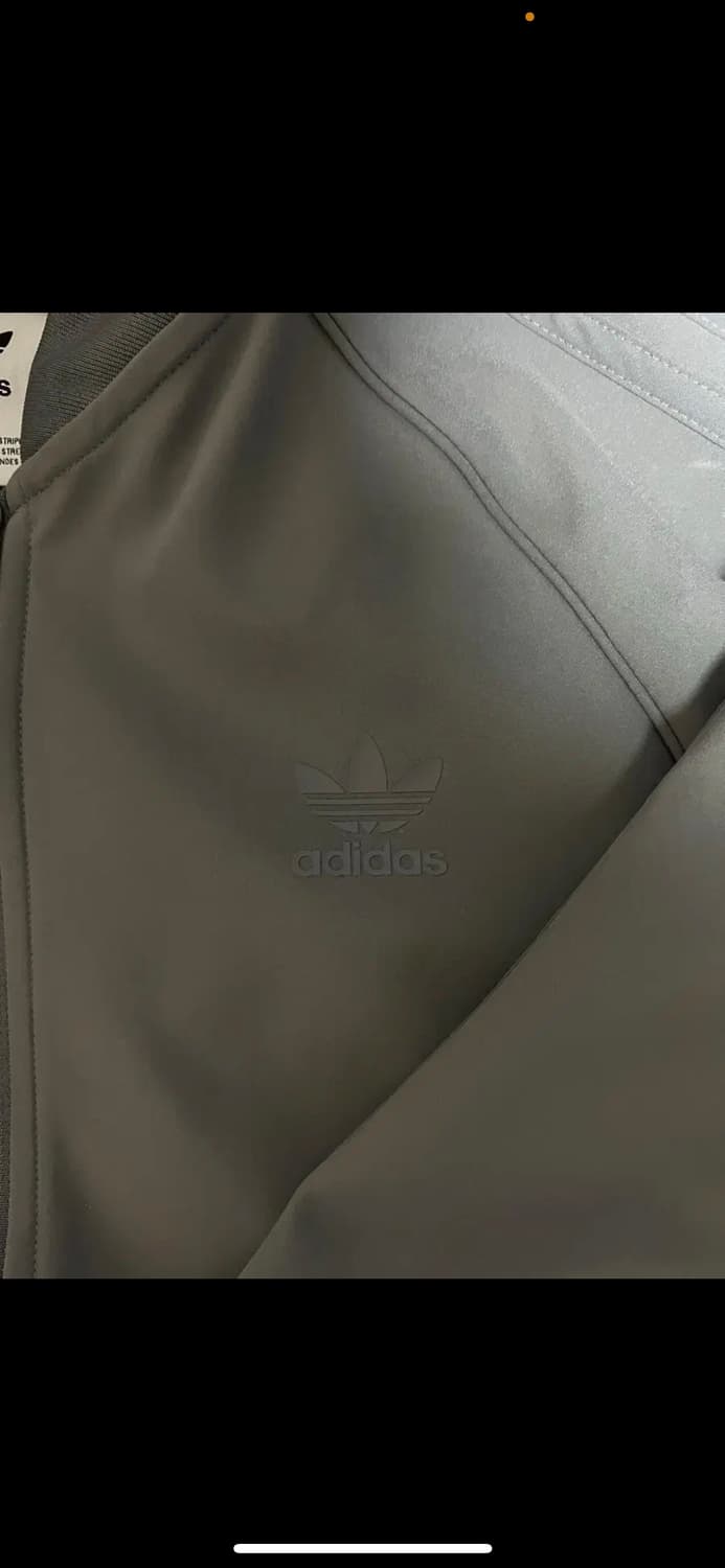 아디다스 회색 그레이 차콜 져지 트랙탑 상품이미지3