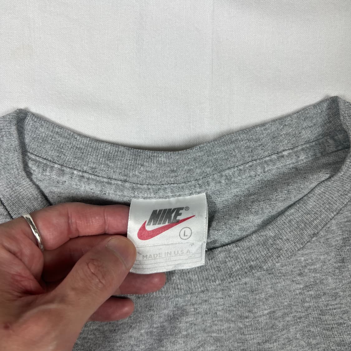 90‘s 나이키 nike 컬리지 코밋먼트 반팔티 상품이미지6