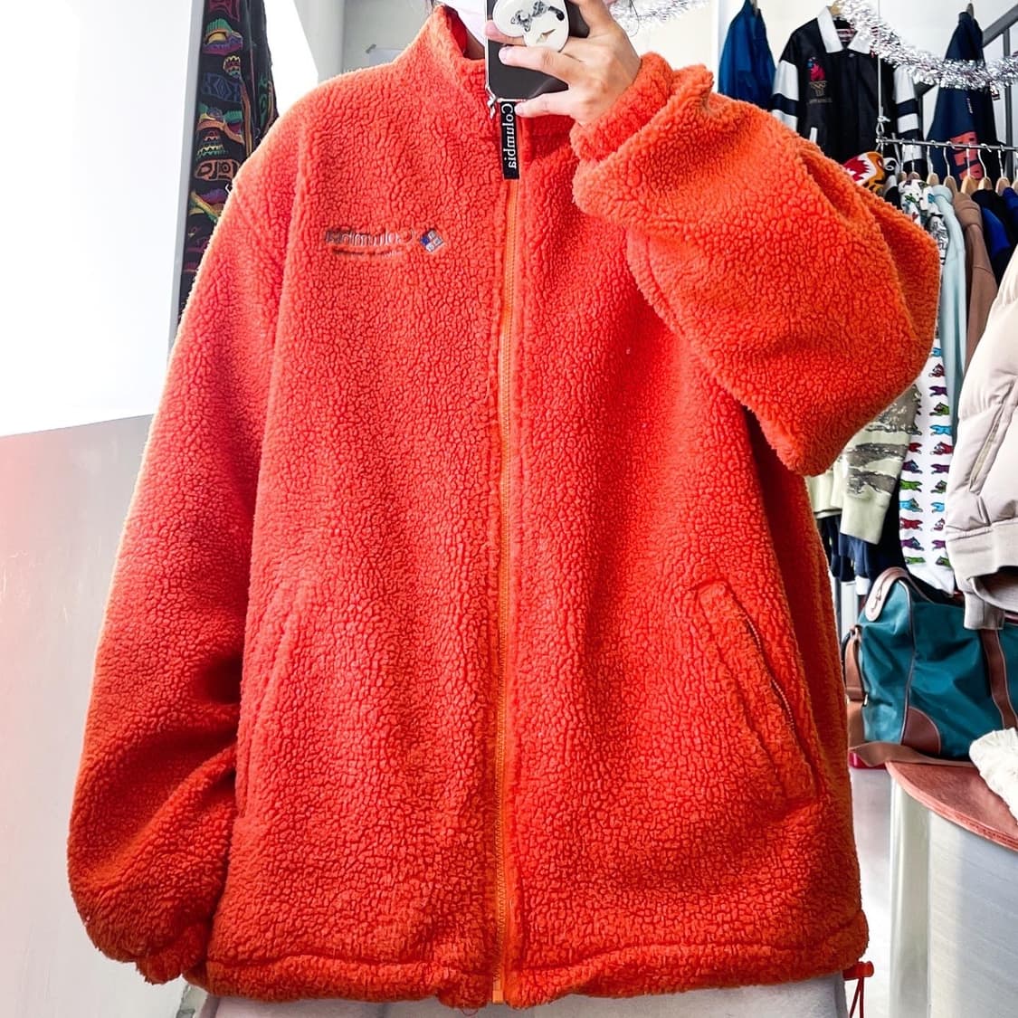 컬럼비아 백스펠아웃 오렌지 쉐르파 아웃도어 플리스 자켓 상품이미지2