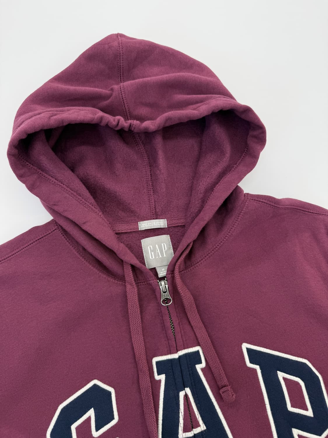 Gap 빅로고 버건디 후드집업  상품이미지2