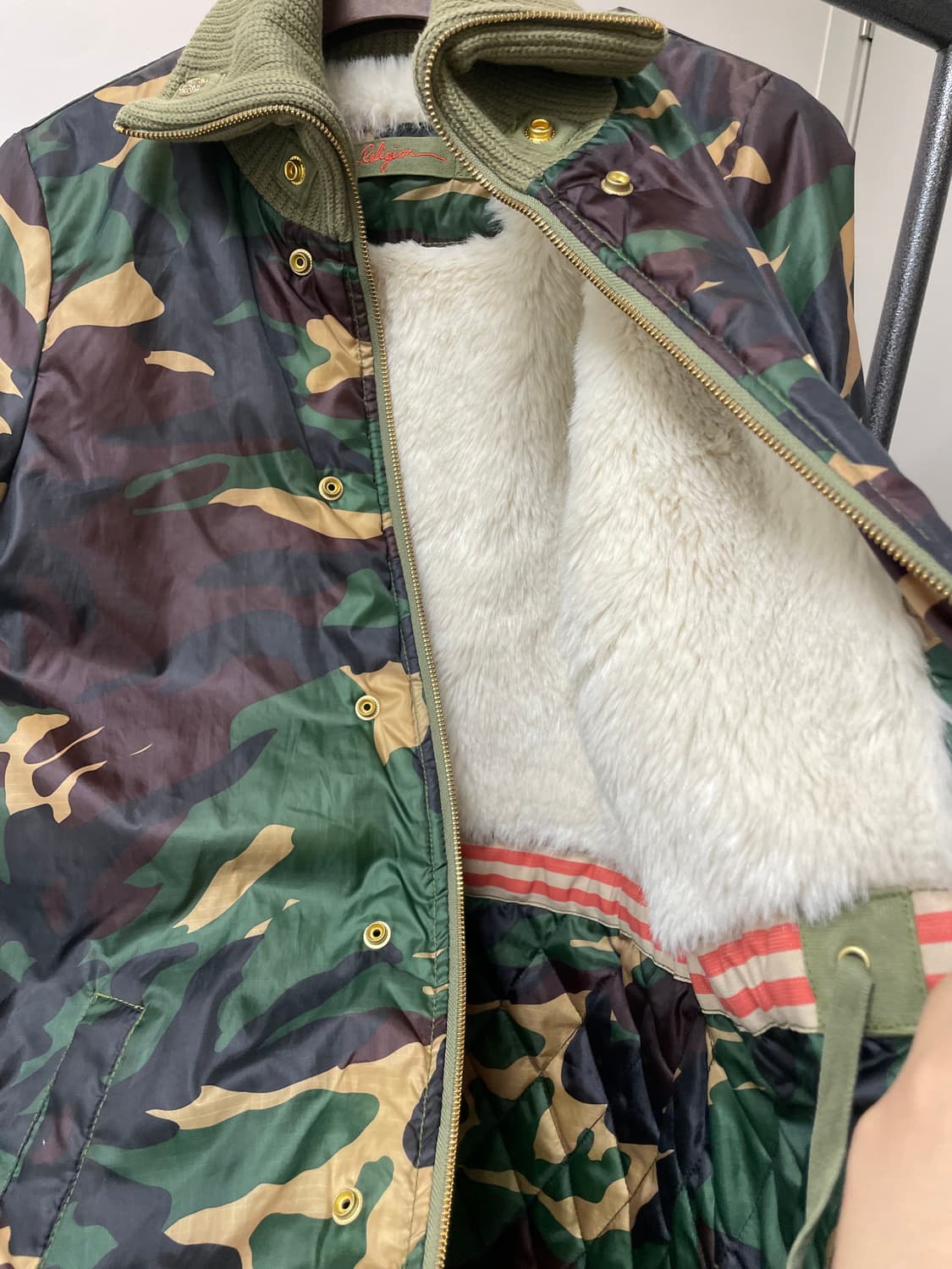 (S) 트루릴리전 리버시블 투웨이 카모 피쉬테일 야상 자켓 상품이미지5