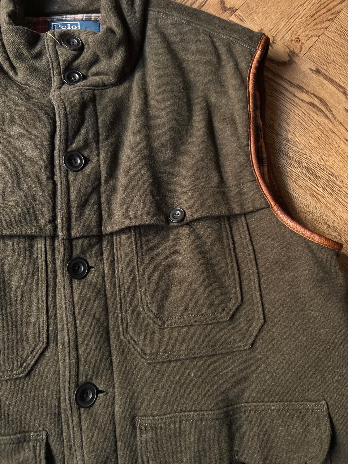 [L]폴로 랄프로렌 체크라이닝 퀼팅 헌팅 베스트 상품이미지2