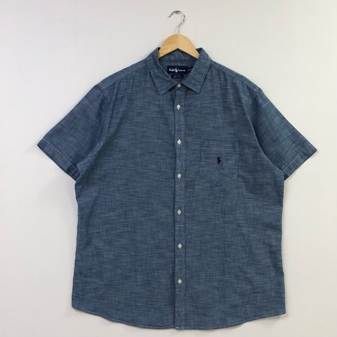Xxl 폴로 샴브레이 데님 셔츠 상품이미지2