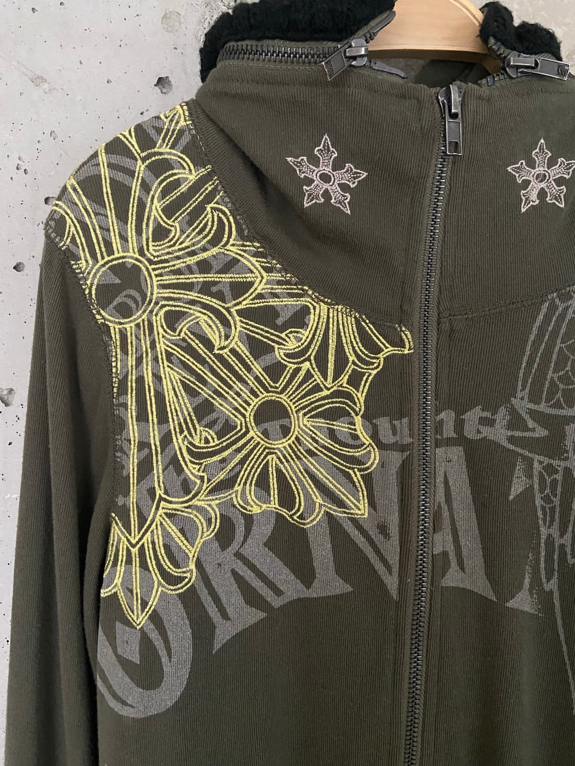 Glitz 니트 포인트 후드집업 상품이미지3