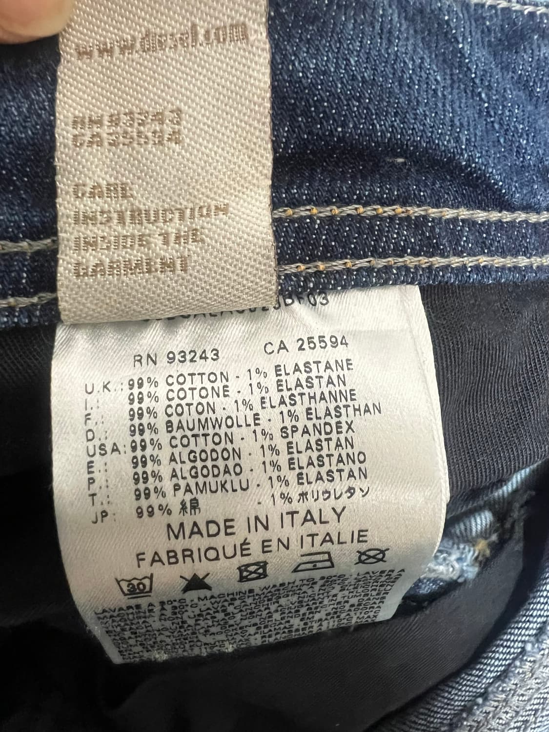 디젤 POIAK 포이악 008SV 스트레치 슬림진 30사이즈 청바지 상품이미지5