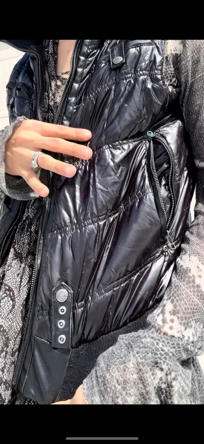 “Vintage” 00‘s Design Gimmick Leather De 상품이미지8
