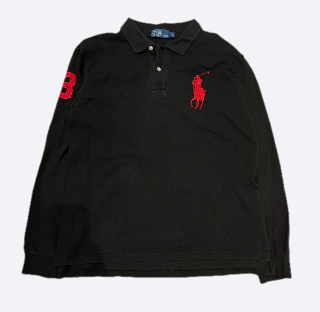 ❤️폴로 랄프로렌 레드 빅포니 블랙 카라티 PK티❤️ 상품이미지3