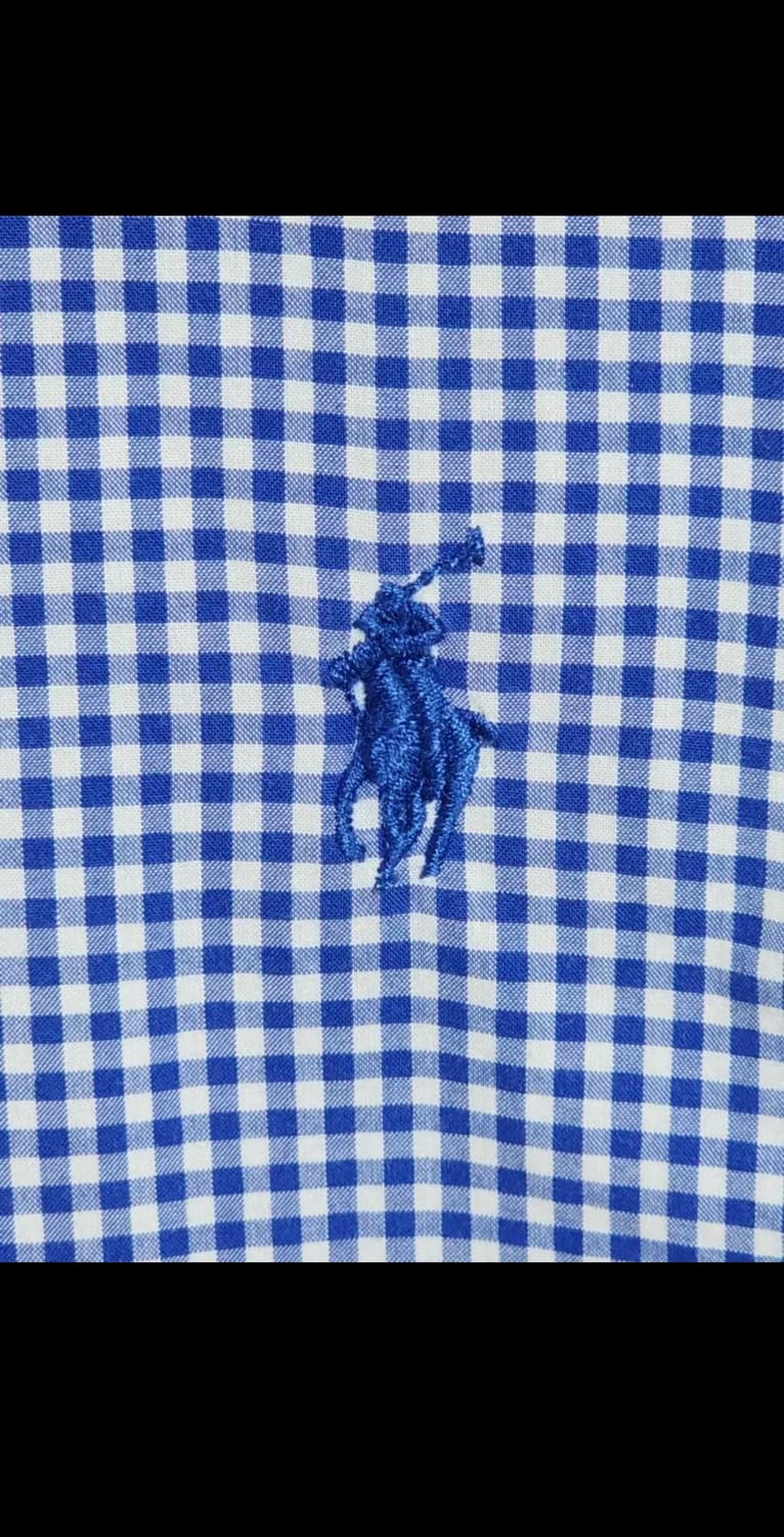 (S) 랄프로렌 폴로 셔츠 체크 남방 로고 캐주얼  상품이미지4