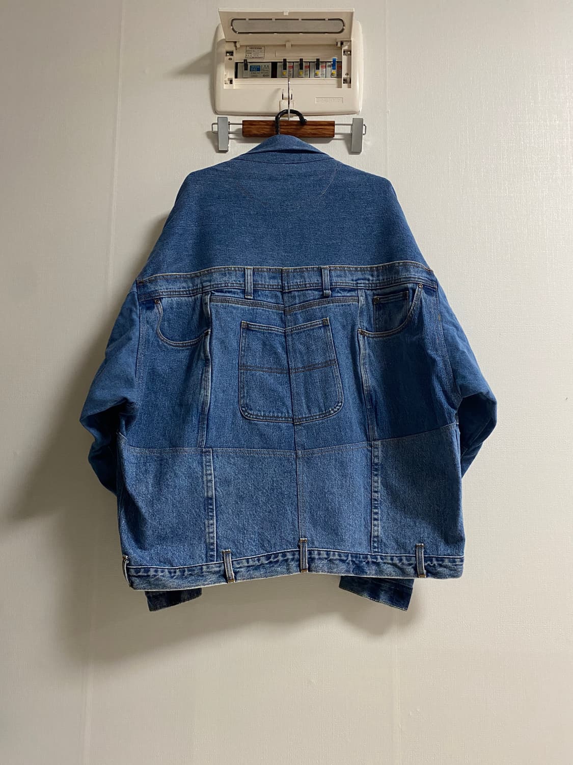 (XL)빈티지 패치워크 커스텀 데님 자켓 상품이미지8