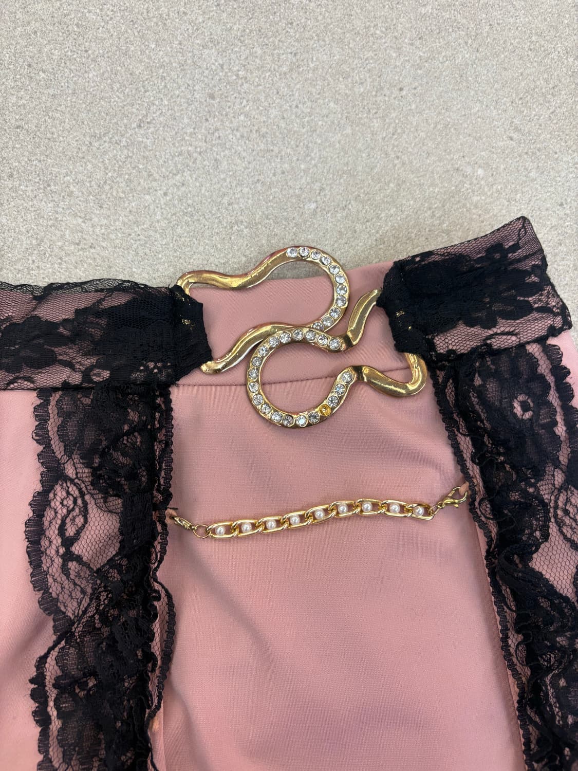 핑크 레이스 큐빅 숏츠 상품이미지2