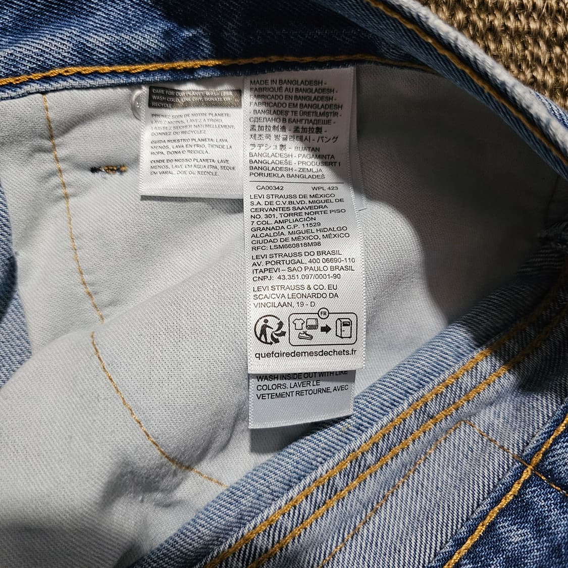 리바이스 578 배기 데님 팬츠 상품이미지5