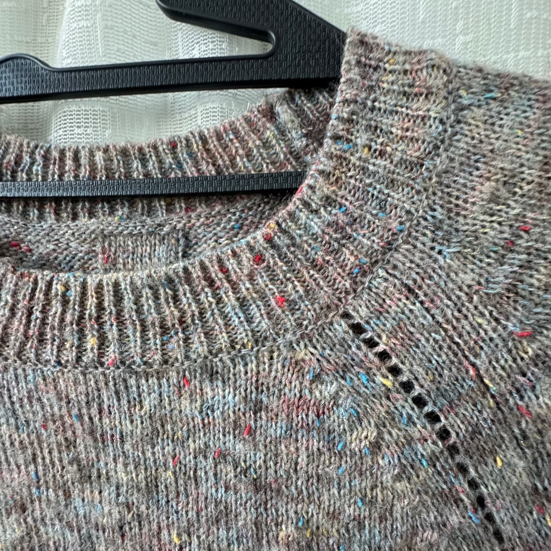 가벼운 그레이 믹스사 롱기장 니트 스웨터 상품이미지4