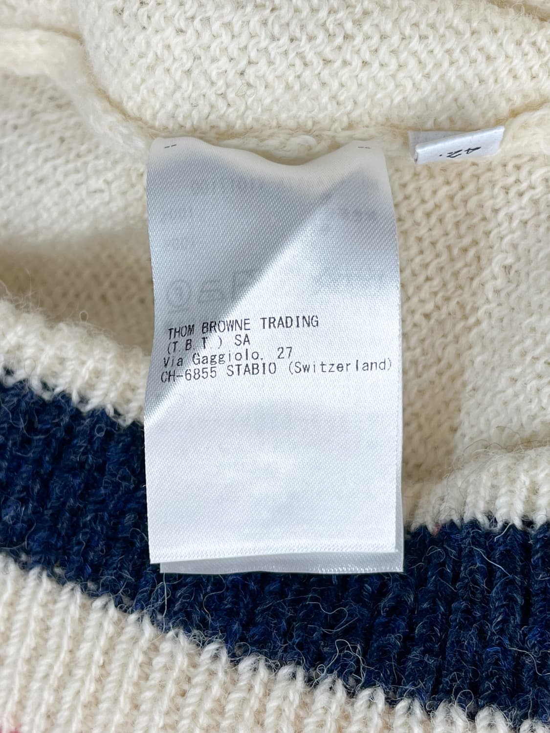 톰 브라운 보트 넥 울 스웨터 상품이미지8