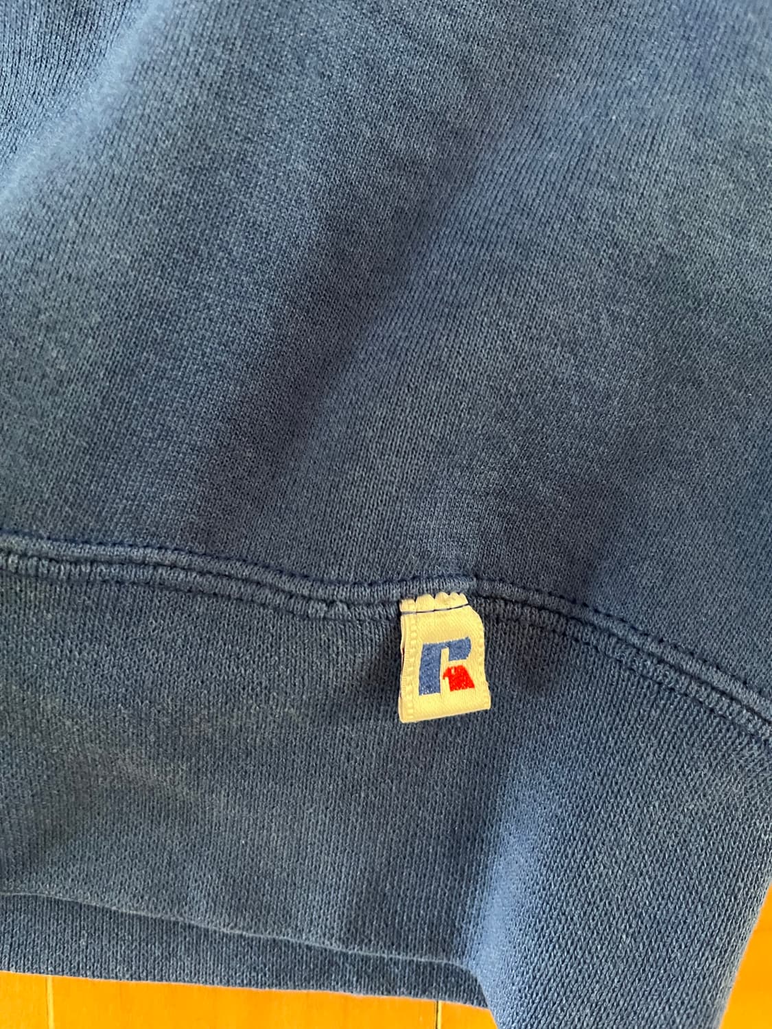 90s russell athletic 스웻셔츠 블루 made in usa 상품이미지4