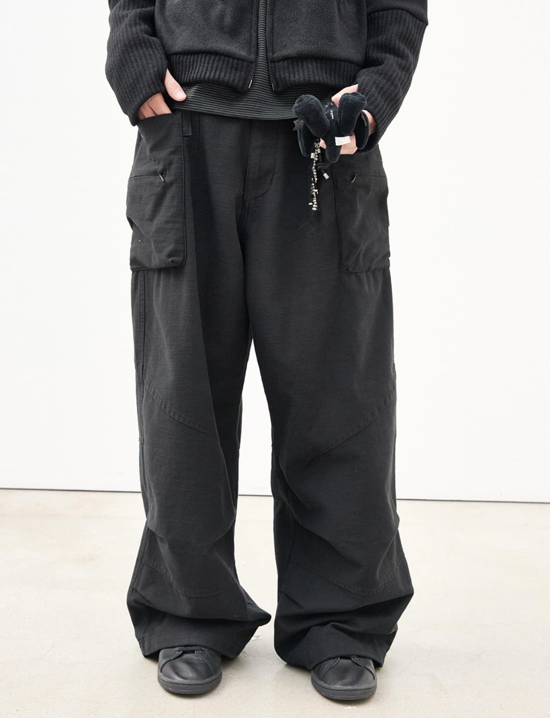 [3] 해칭룸 빅 카고 팬츠 블랙 V2 상품이미지4