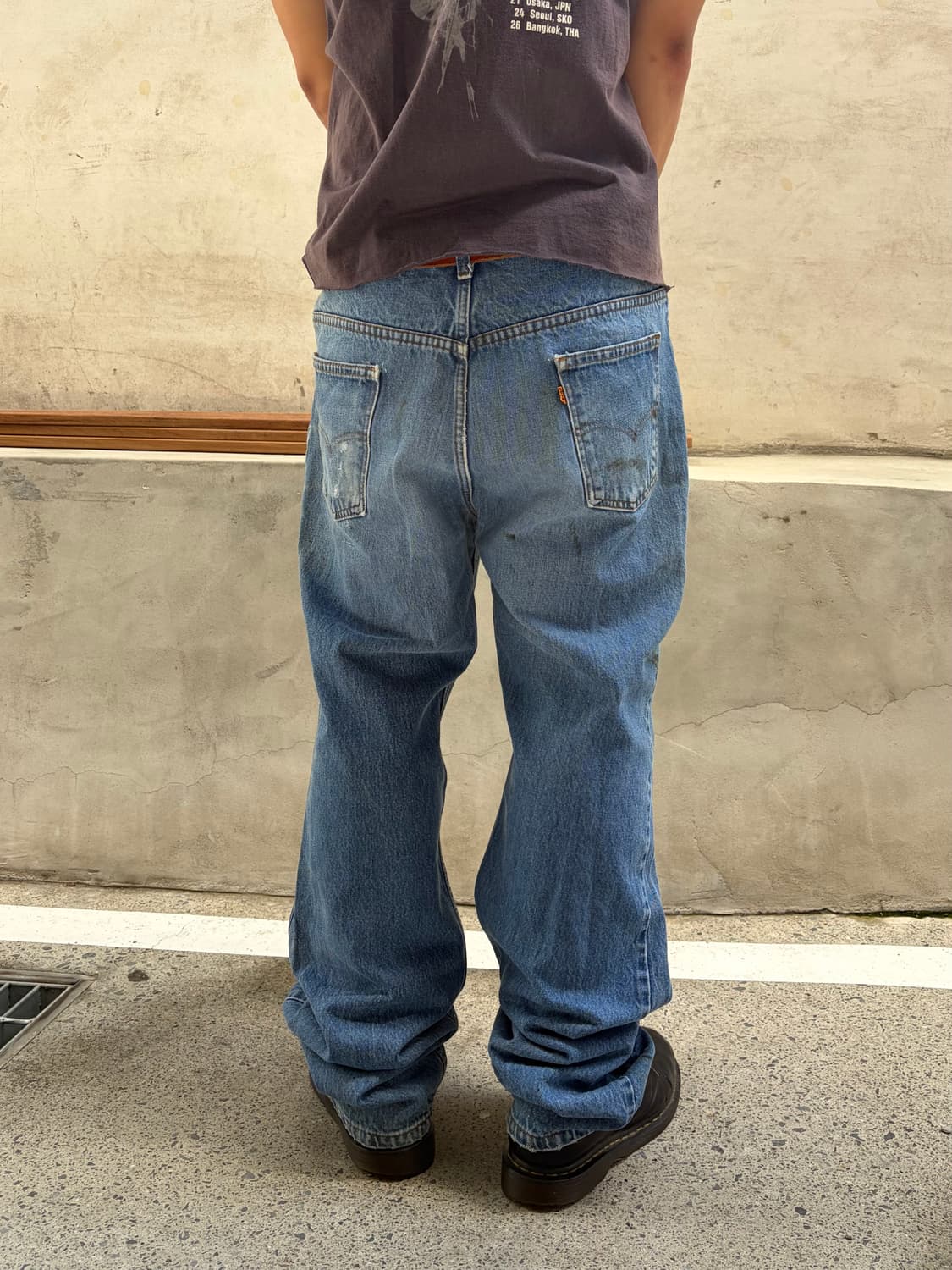 80’s Levi’s 517 USA denim repair pants 상품이미지4