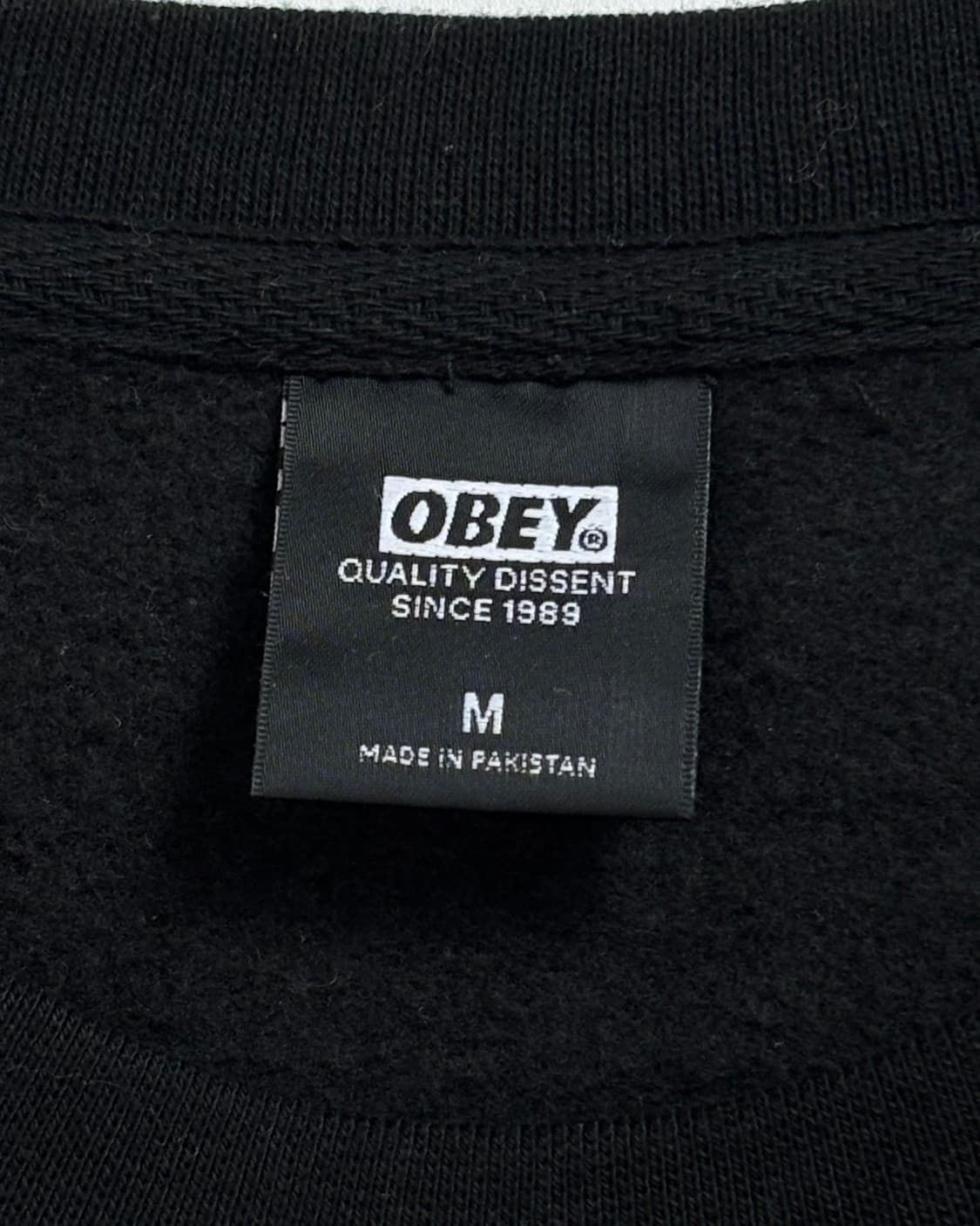 Obey 오베이 로고 블랙 슬리브 맨투맨 상품이미지4