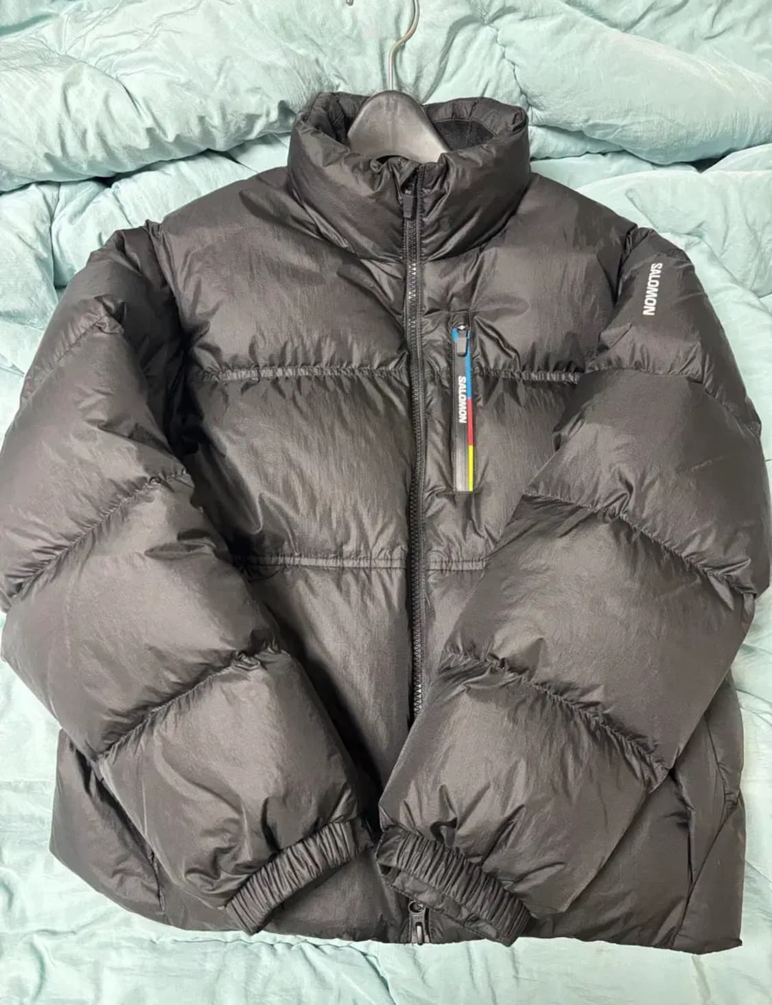 살로몬 컨투어 크롭 패딩 여성용 블랙s사이즈 상품이미지1