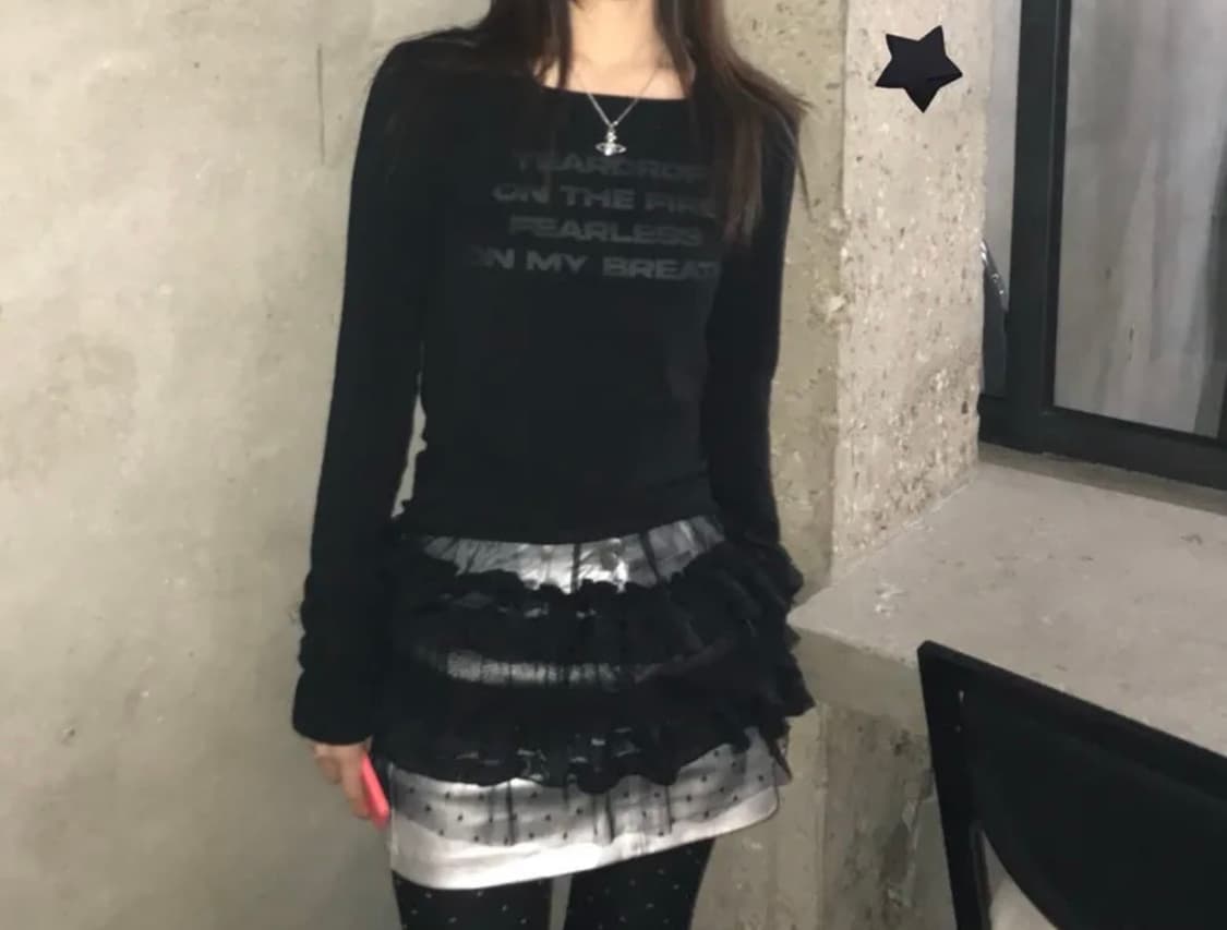 팬시클럽 도트 레이어드 원피스 상품이미지1