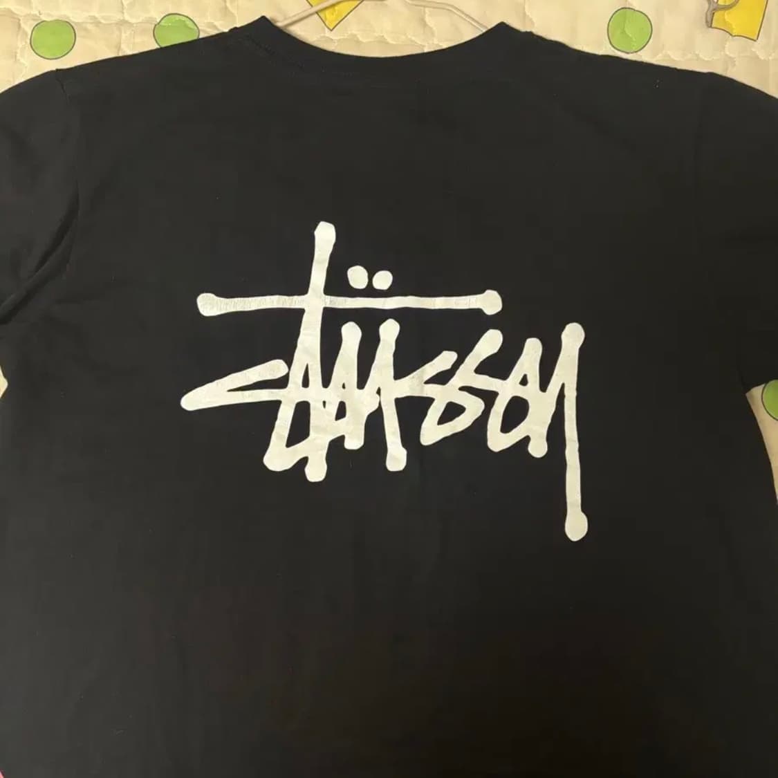 스투시 베이직 로고 반팔 블랙 M사이즈 상품이미지3