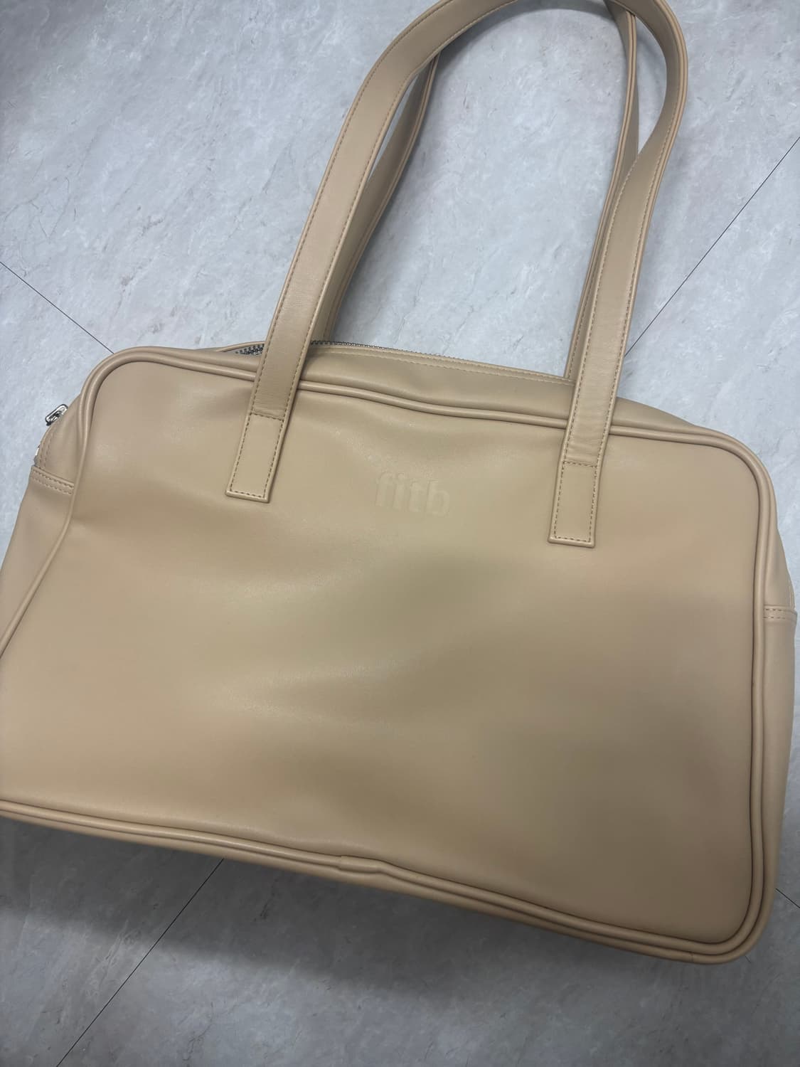 필인더블랭크 트라페즈 숄더백 베이지 상품이미지3