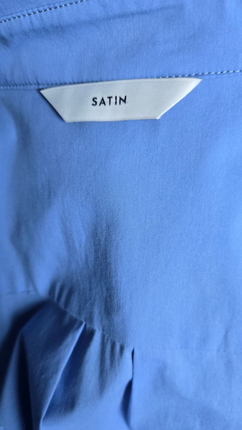 Satin 샤틴 셔츠 플레어 원피스 상품이미지7