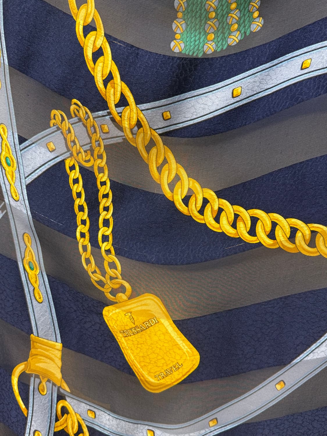 TRUSSARDI Chiffon Equestrian Scarf 상품이미지5