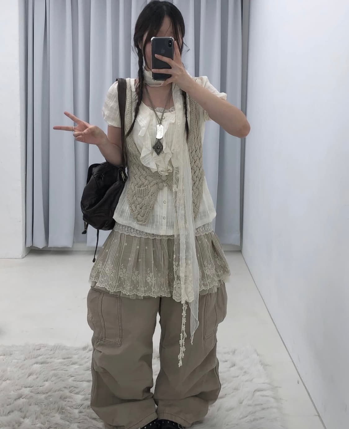 선가든파티 코디 세트팝니당 빈티지 큐빈티지 페어리 너드 니혼진 프레피 상품이미지1