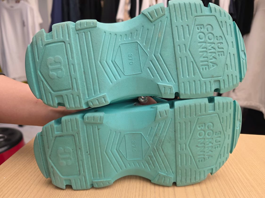 슈콤마보니 체인 슬리퍼 쪼리 민트 370 상품이미지8