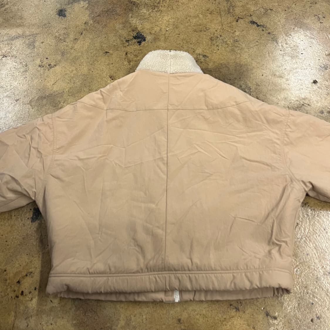 [정품/L] 나이키 뽀글이 카라 웜업 자켓 베이지 b16 상품이미지4