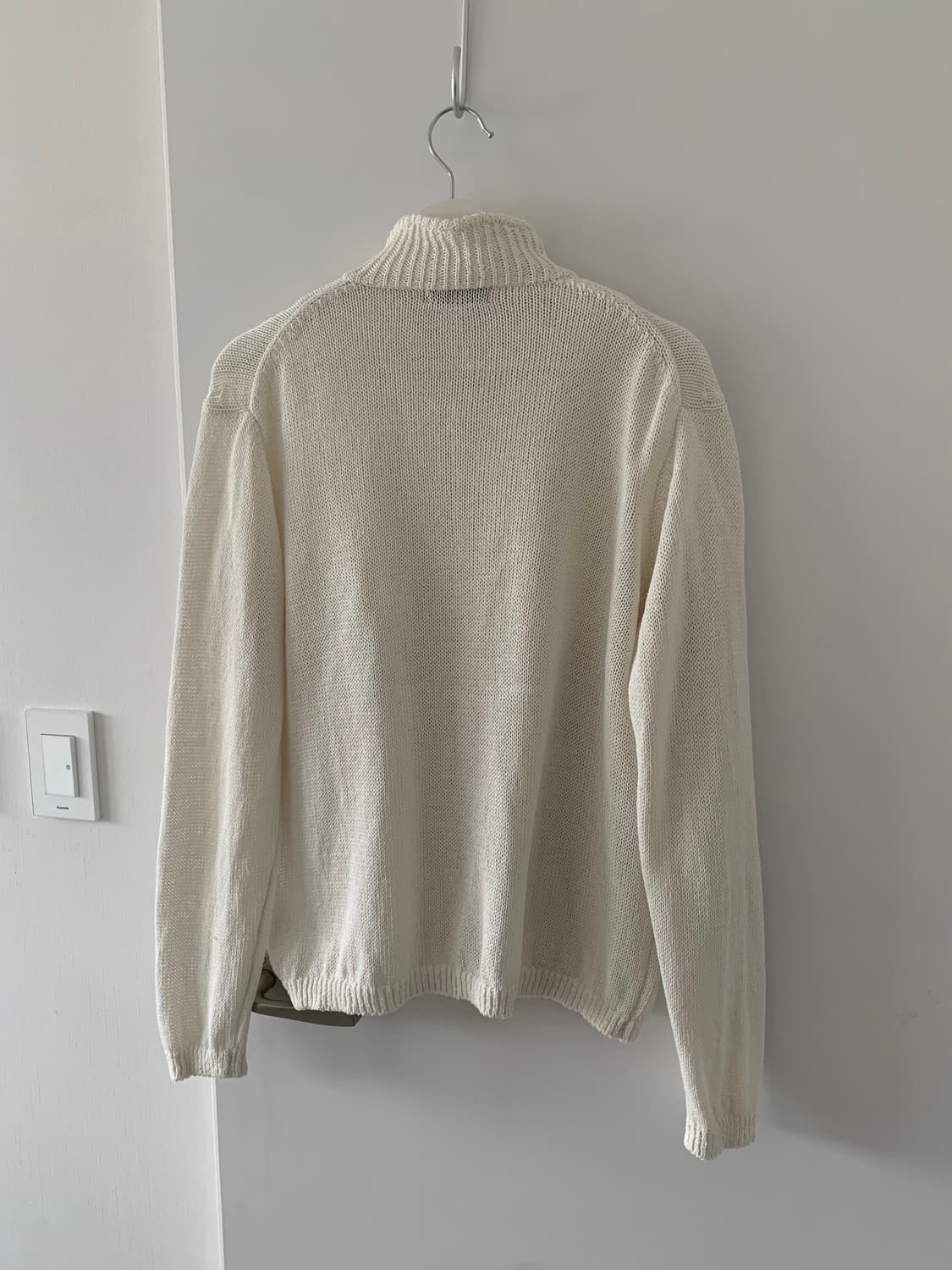 아이보리 하이넥 가디건 상품이미지6