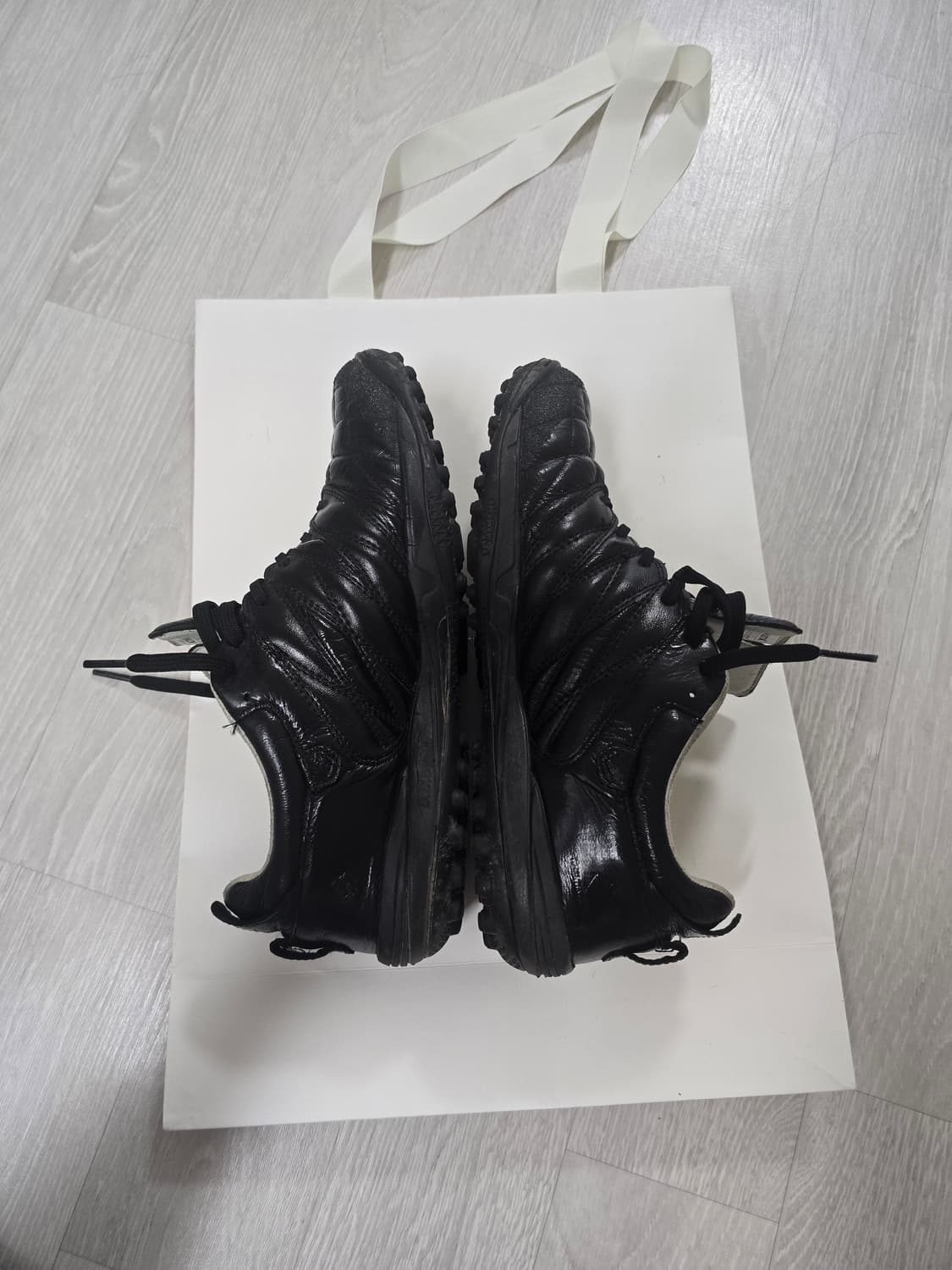 아슬레타 C001 TF 풀캥거루가죽 260사이즈 블랙 상품이미지3