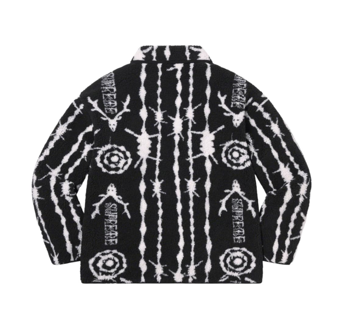 [M] 슈프림 x 남이서팔 플리스 자켓 블랙 상품이미지10