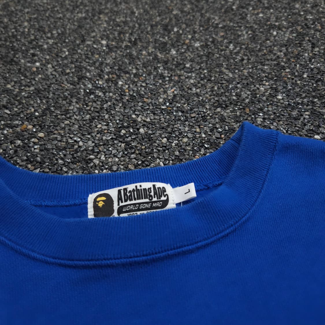 베이프 빅사루 스펠아웃 크루넥 스웻 셔츠 (L) 상품이미지5