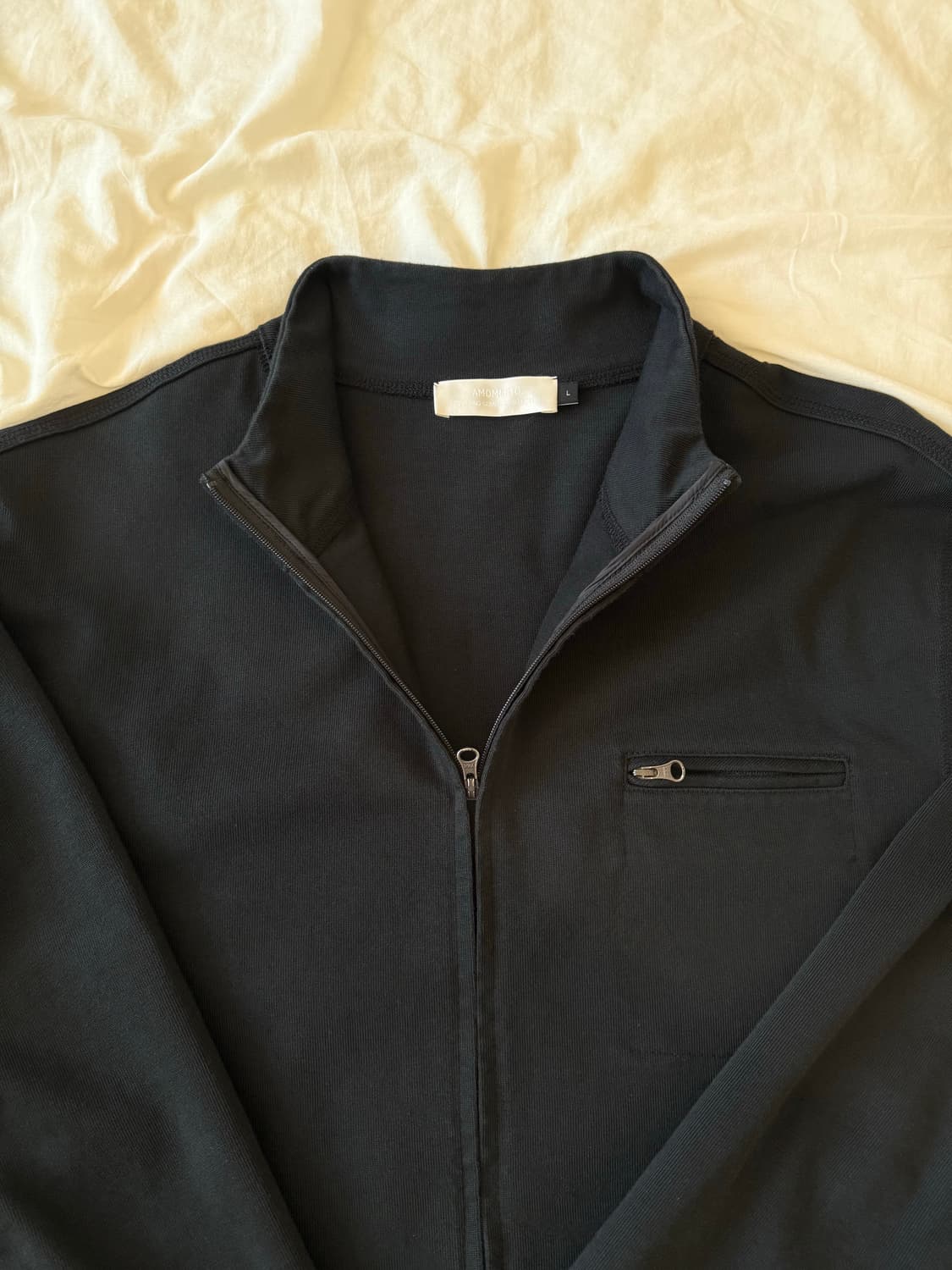 아모멘토 슬림 포켓 점퍼 L 블랙 상품이미지6