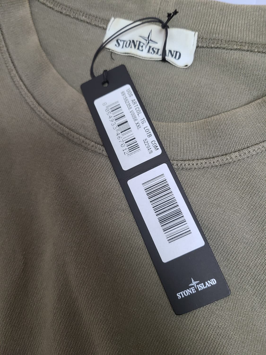 [XXL] 스톤아일랜드 긴팔 롱슬리브 카키 정품 상품이미지2